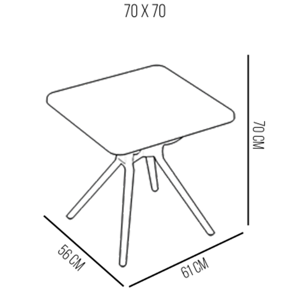 HİMALAYA KARE MASA ( 5 ADET )