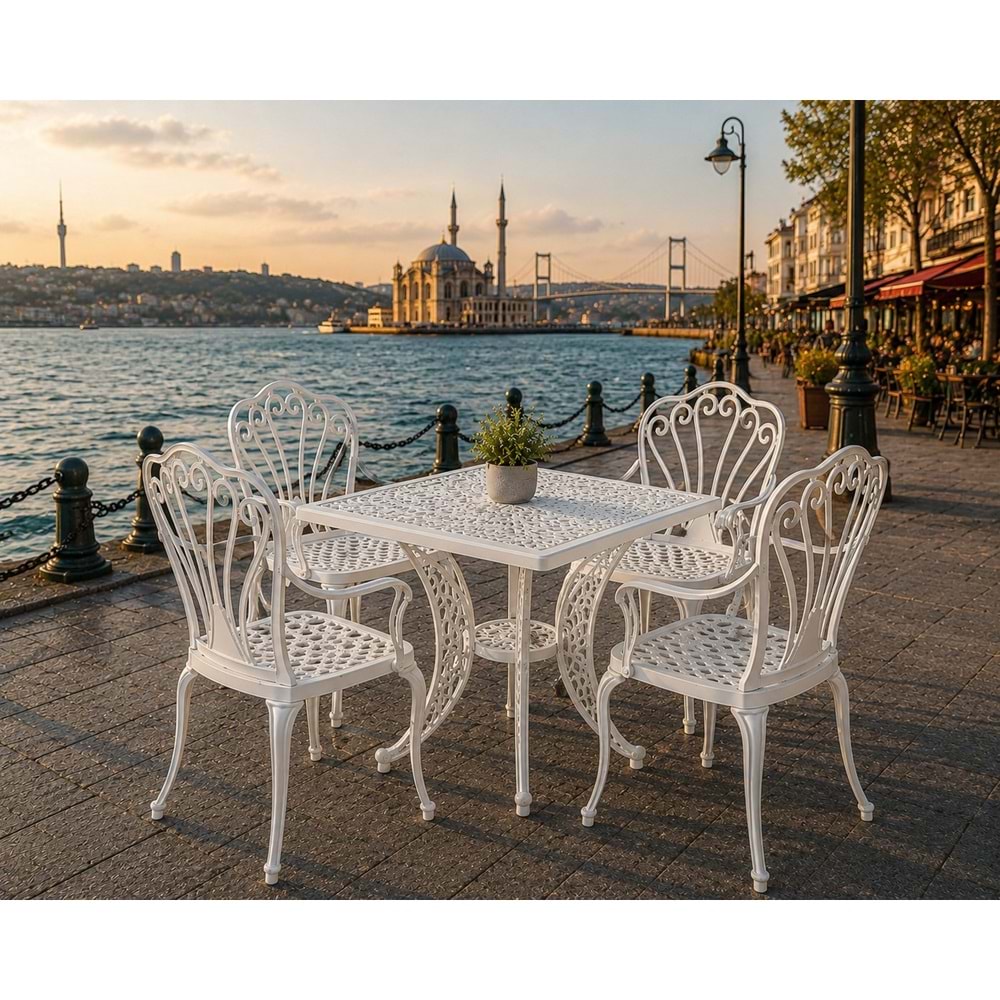 İSTANBUL 4 SANDALYELİ MASA TAKIMI