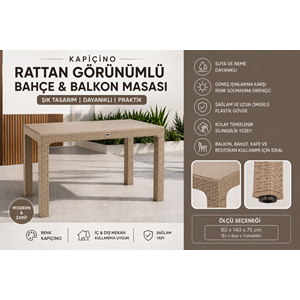 80*140 CAMLI RATTAN MASA