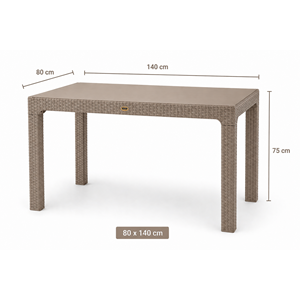 80*140 CAMLI RATTAN MASA