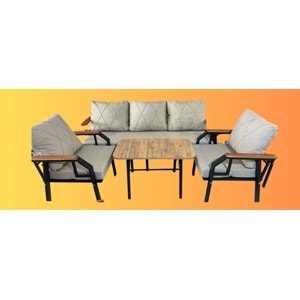 AKD 3LÜ METAL MİRAÇ ÇAY SETİ