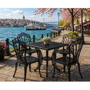 İSTANBUL 4 SANDALYELİ MASA TAKIMI