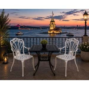 İSTANBUL 2 SANDALYELİ MASA TAKIMI