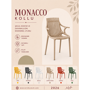 MONACCO KOLLU SANDALYE ( 12 ADET )