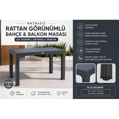 70*120 RATTAN CAMLI MASA