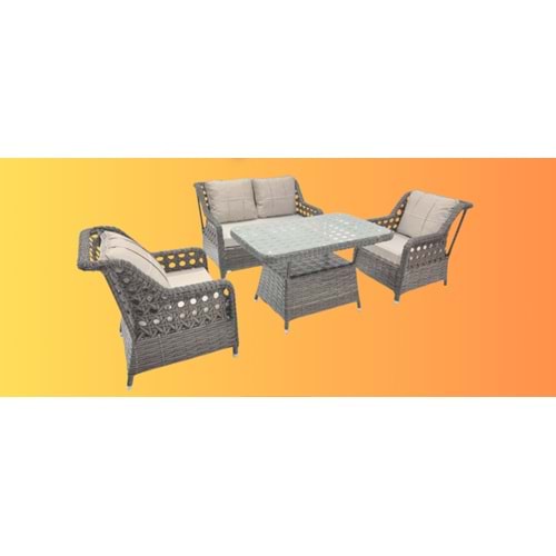 ASLANHAN 2 Lİ RATTAN BAHÇE OTURMA GRUBU