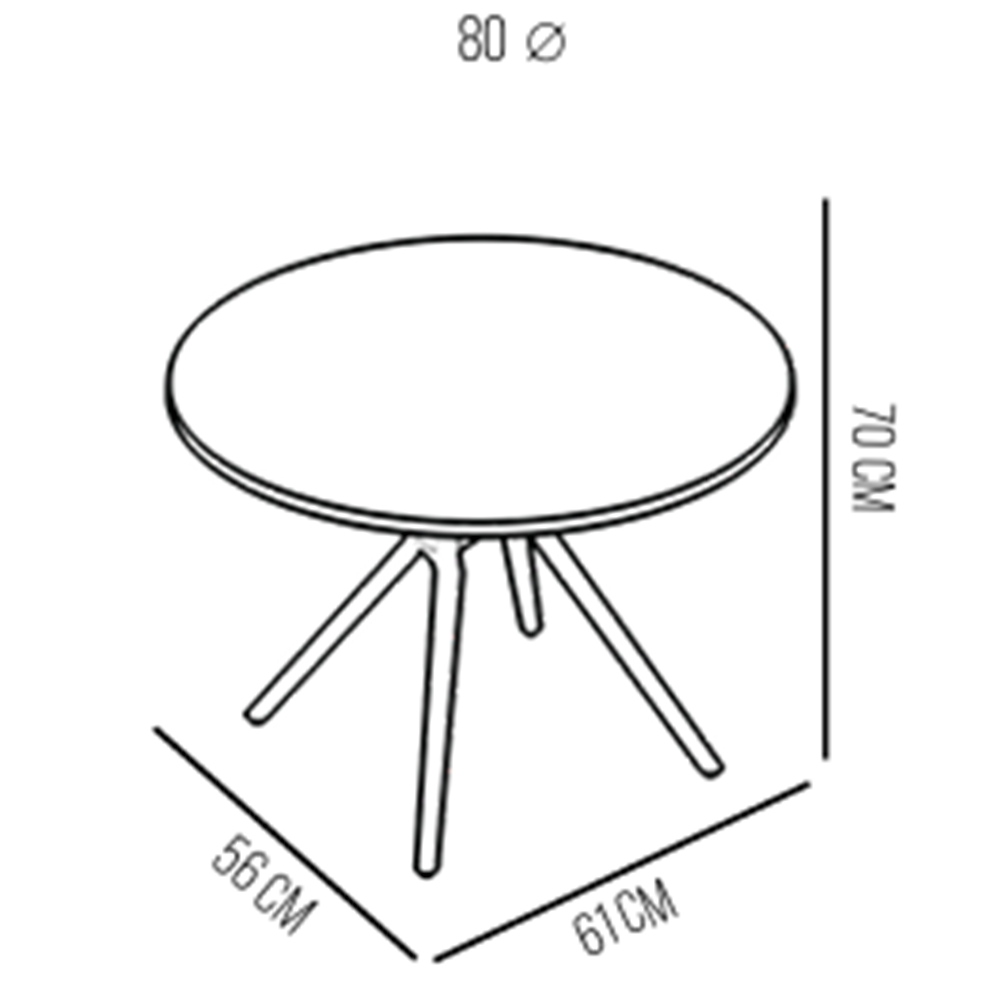 HİMALAYA YUVARLAK MASA ( 5 ADET )